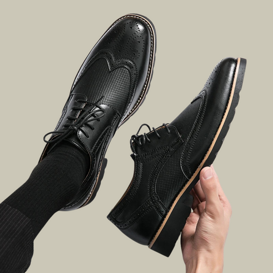 Lux & Classy •  Men's Classic Leather Oxford Shoes