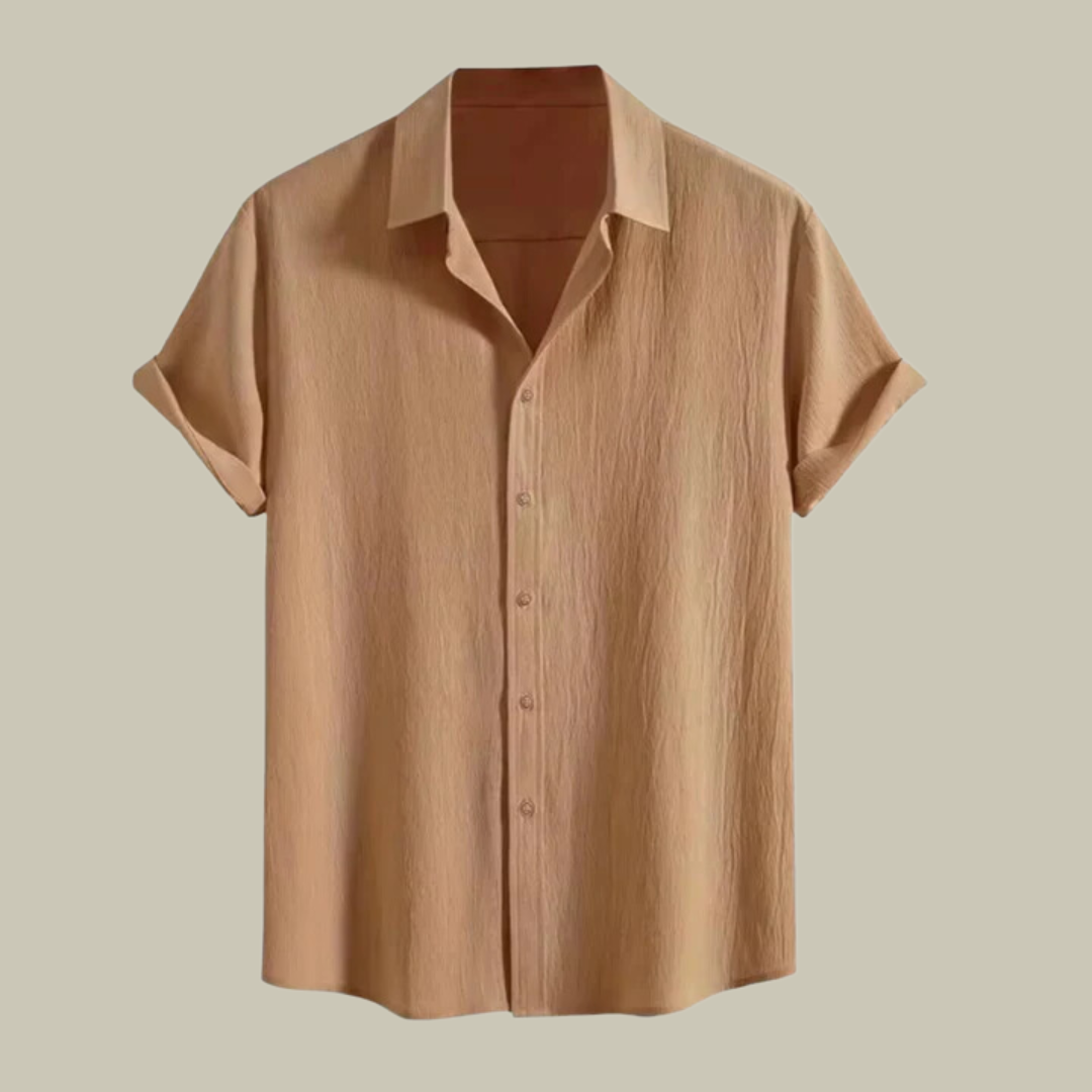 Lux & Classy  • Men's Linen Textured Linen Shirt