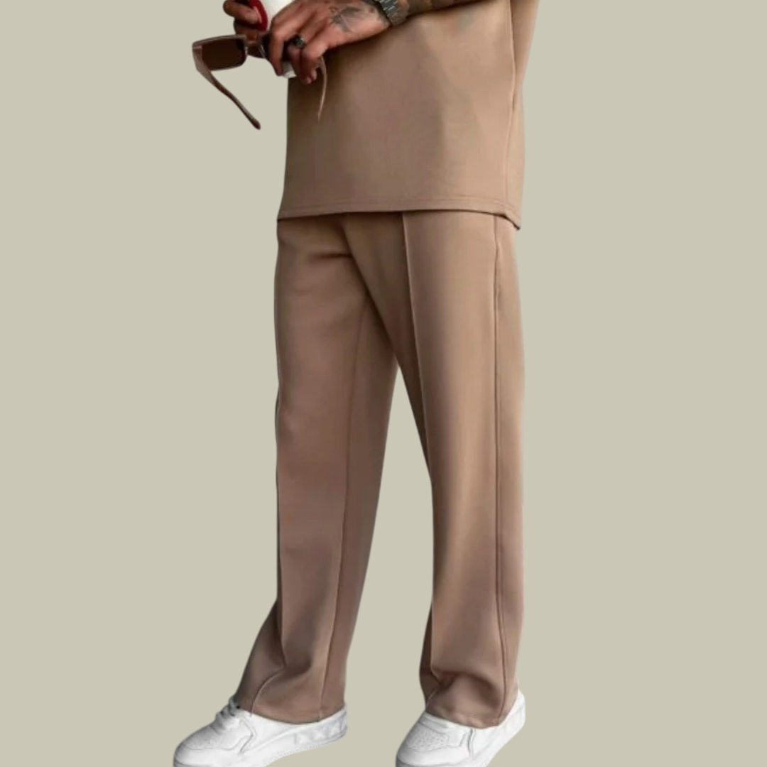 Lux & Classy  • Men's Elastic Waist Pleated Pants