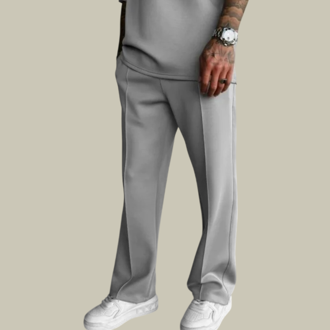 Lux & Classy  • Men's Elastic Waist Pleated Pants