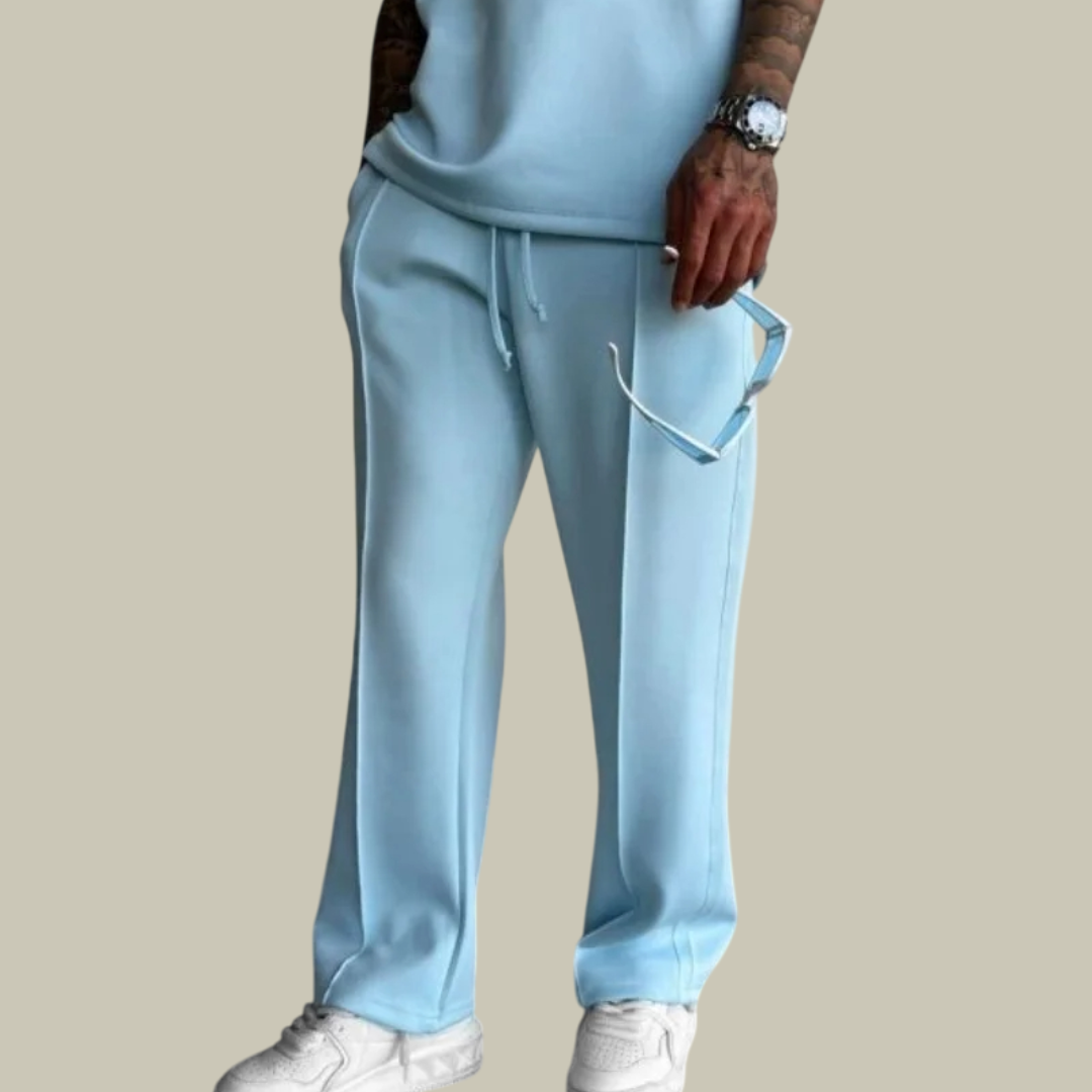 Lux & Classy  • Men's Elastic Waist Pleated Pants