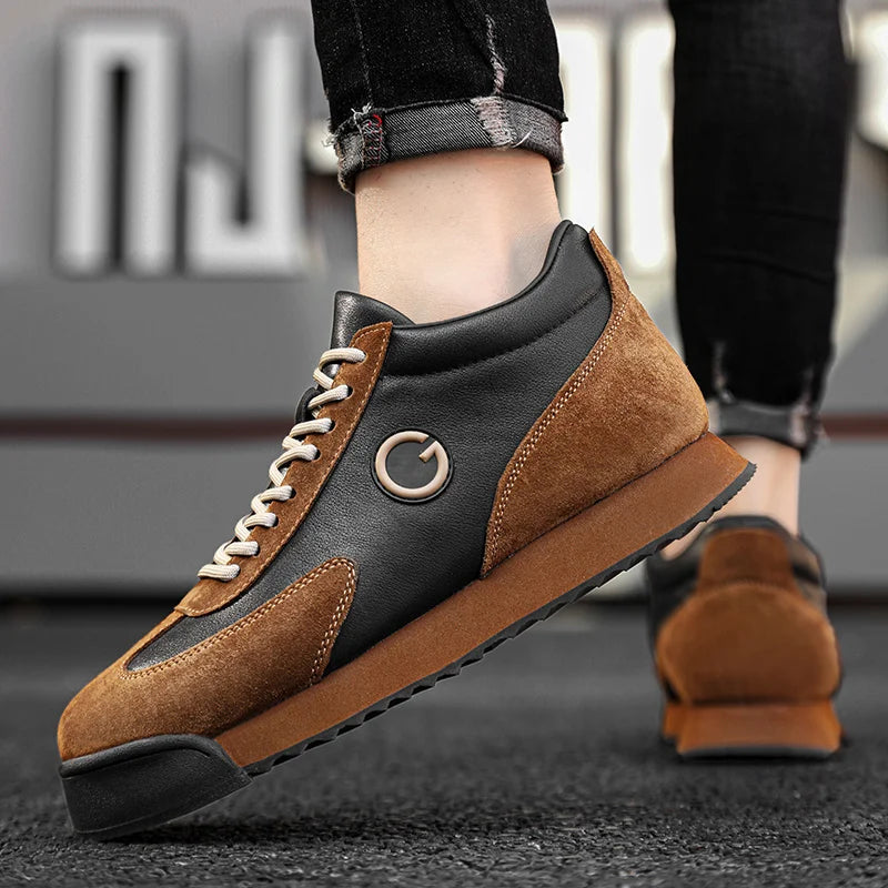 Adrio Gabbato™ Italian Leather Sneakers