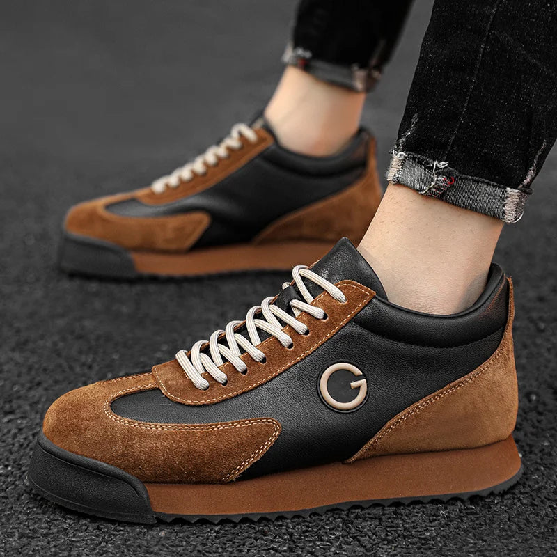 Adrio Gabbato™ Italian Leather Sneakers