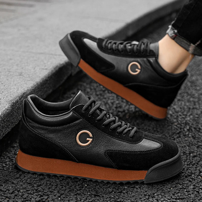 Adrio Gabbato™ Italian Leather Sneakers