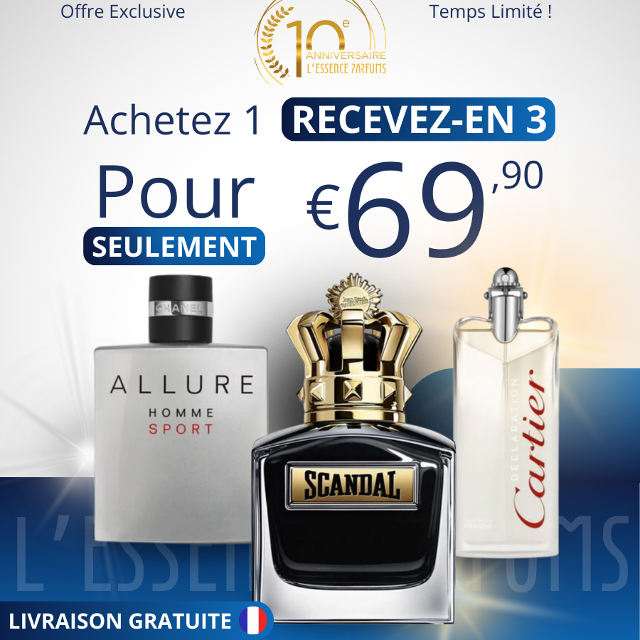 Achetez 1 Recevez 3 - Allure Homme Sport | Jean Paul Gaultier Scandal | Cartier Declaration - EAU de Parfum 100ml