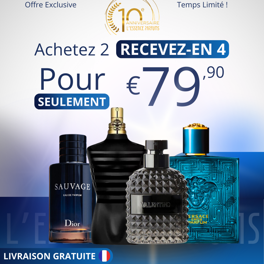Achetez 2 Recevez 4 - Sauvage | Eros | JPG Le Male | Valentino Uomo - EAU de Parfum 100ml