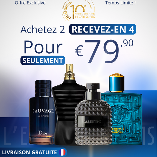 Achetez 2 Recevez 4 - Sauvage | Eros | JPG Le Male | Valentino Uomo - EAU de Parfum 100ml