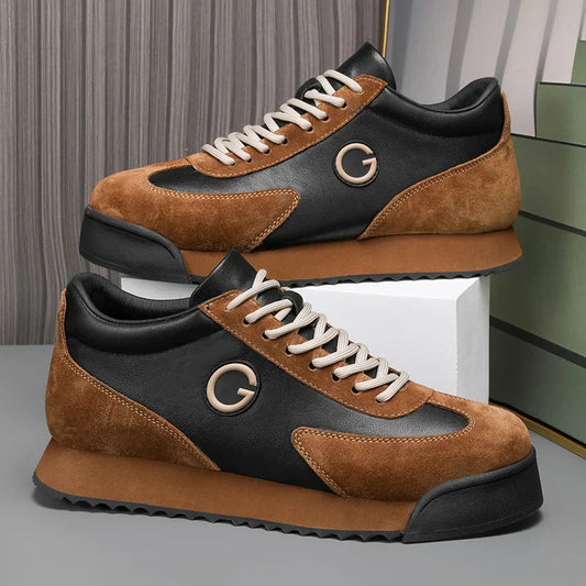 Adrio Gabbato™ Italian Leather Sneakers