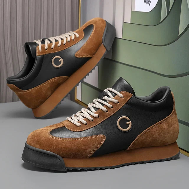 Adrio Gabbato™ Italian Leather Sneakers