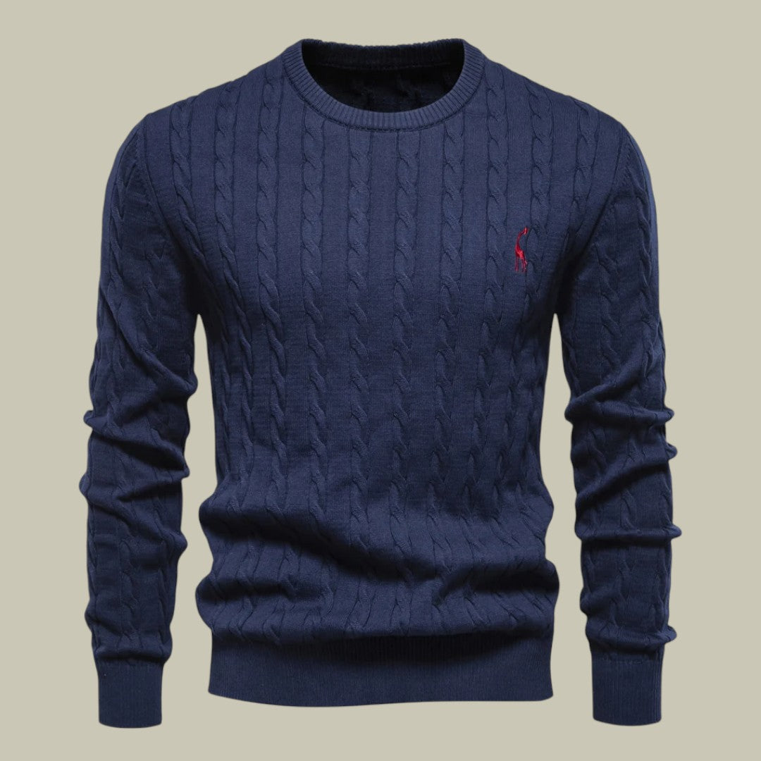 Lux & Classy  • Men's Embroidered Cotton Sweater