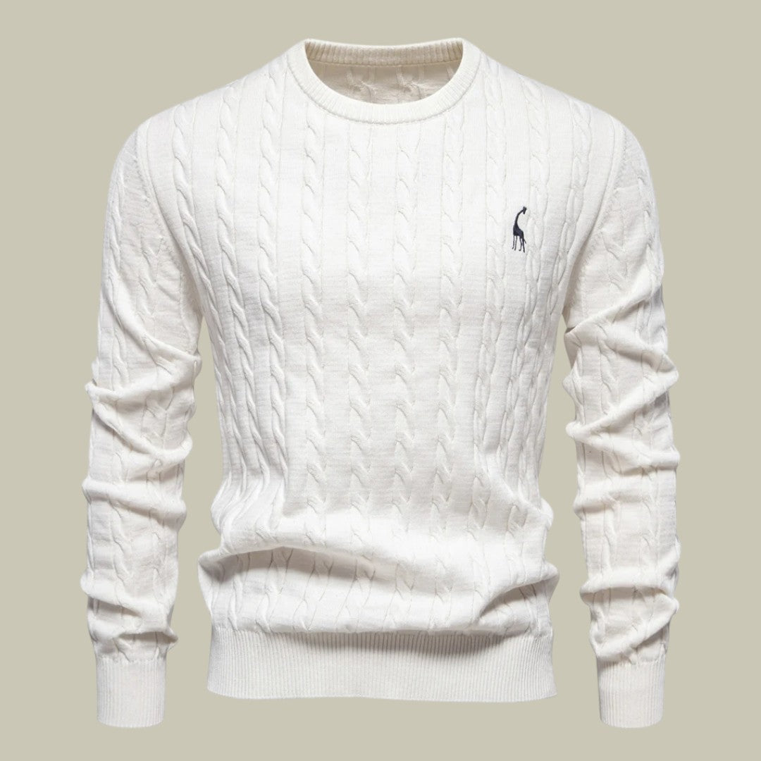 Lux & Classy  • Men's Embroidered Cotton Sweater