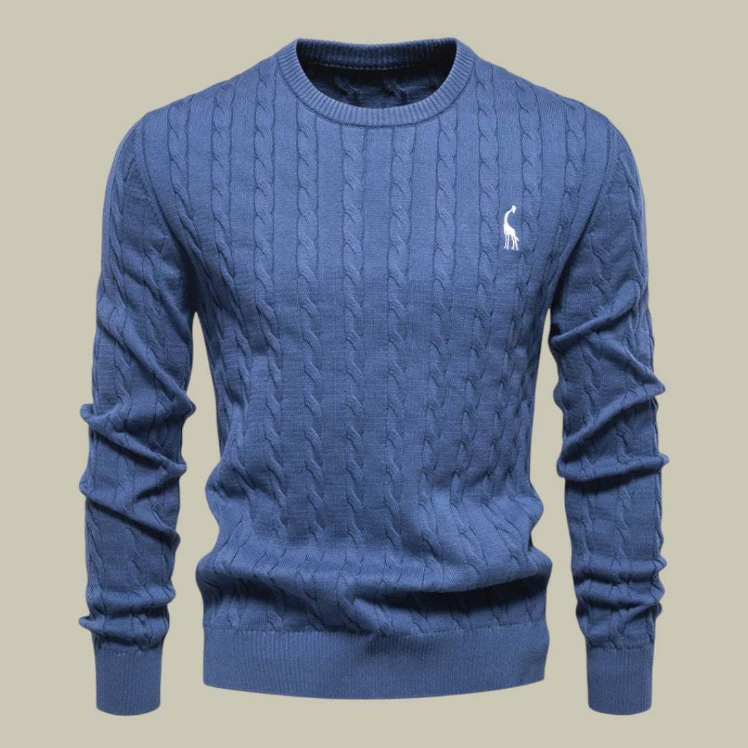 Lux & Classy  • Men's Embroidered Cotton Sweater