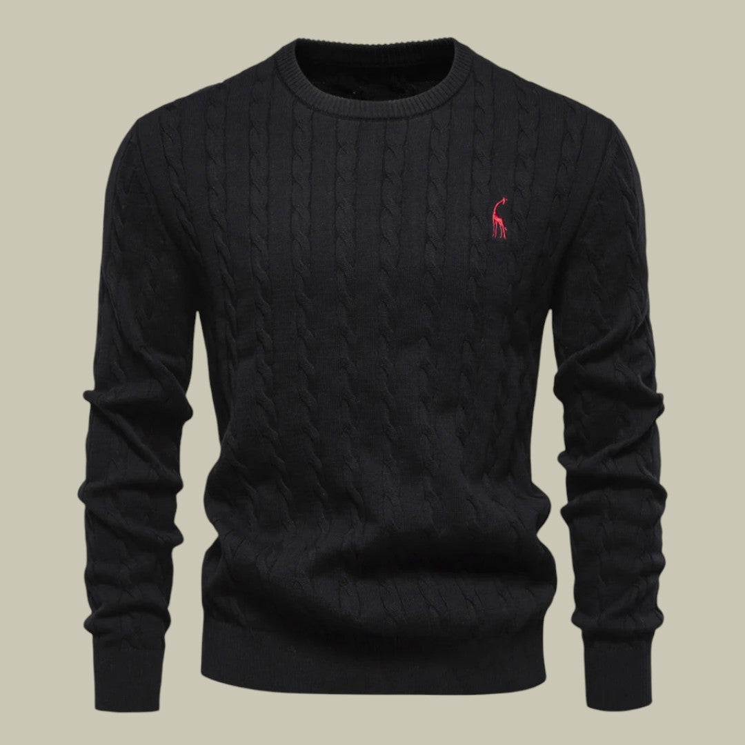 Lux & Classy  • Men's Embroidered Cotton Sweater