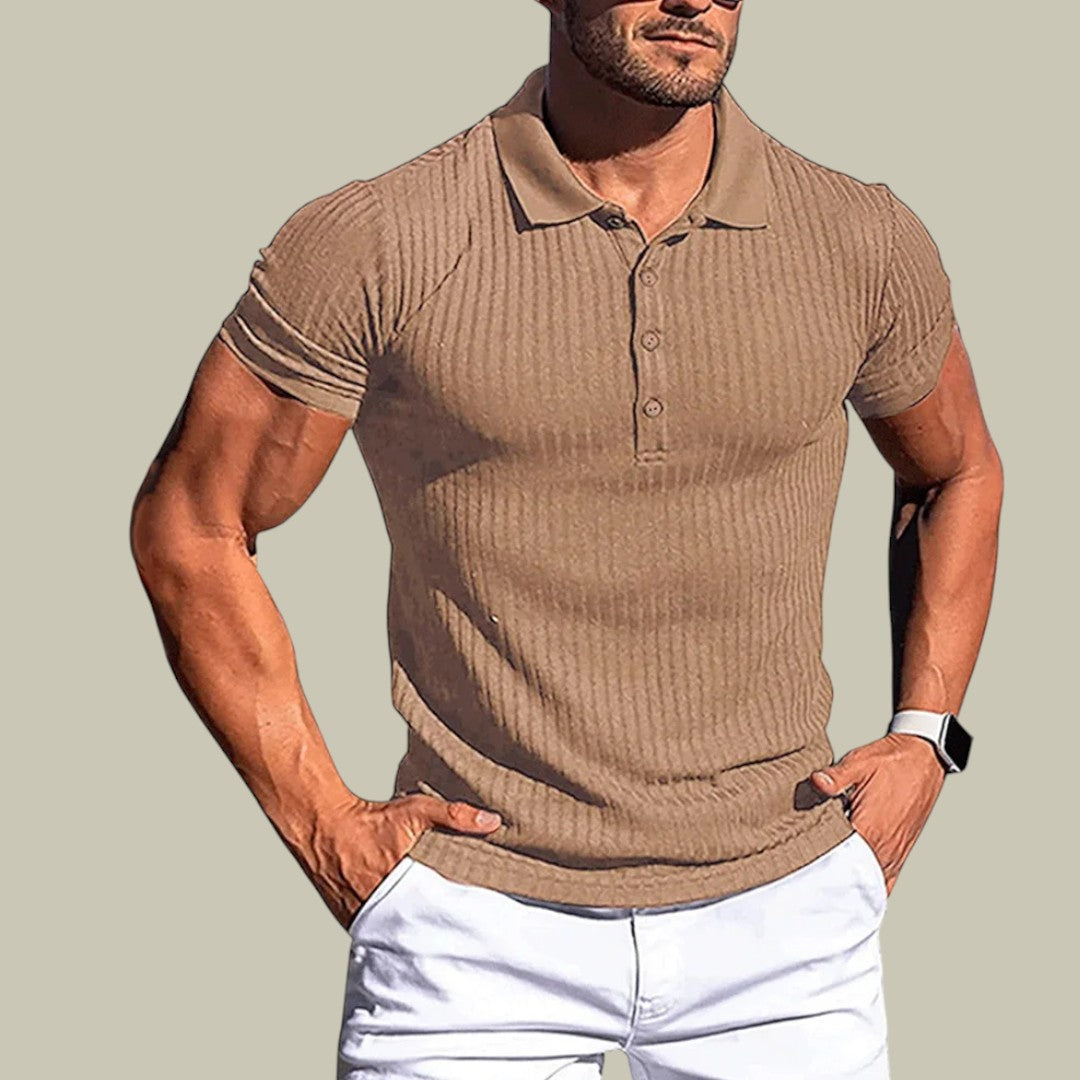 Lux & Classy  • Men's Textured Polo Shirt