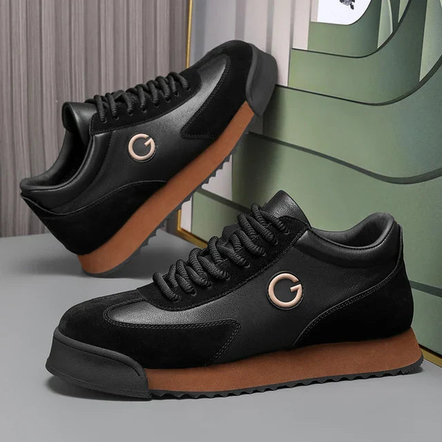 Adrio Gabbato™ Italian Leather Sneakers