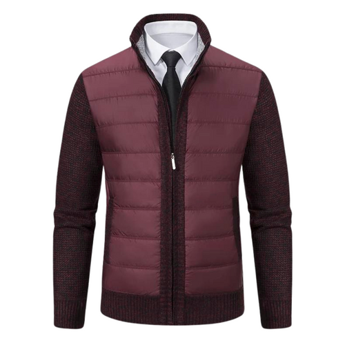 Gepolsterte Strickjacke für Herren