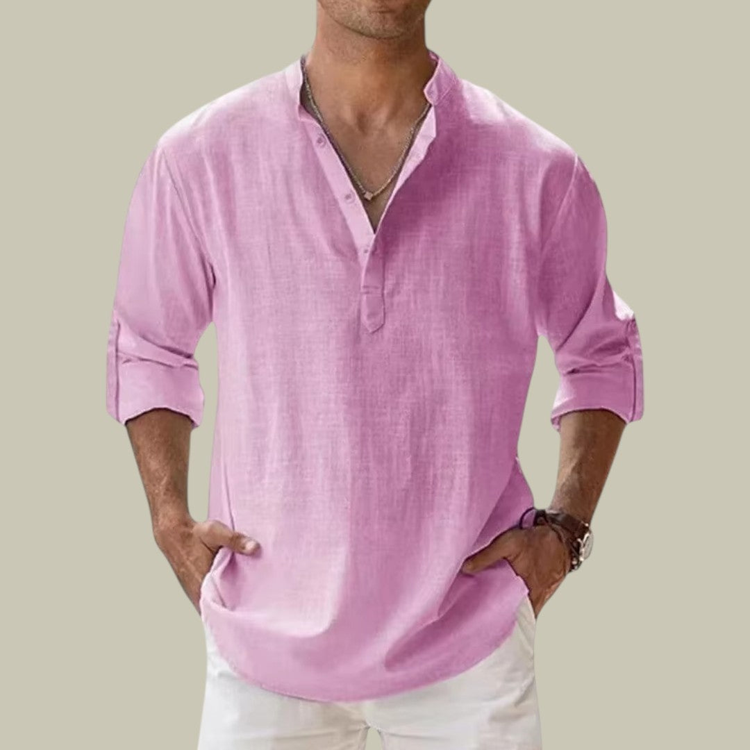 Lux & Classy  • Men's Casual Linen Shirt