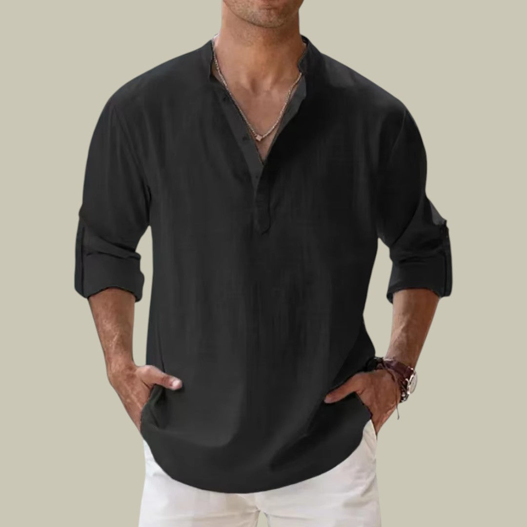 Lux & Classy  • Men's Casual Linen Shirt