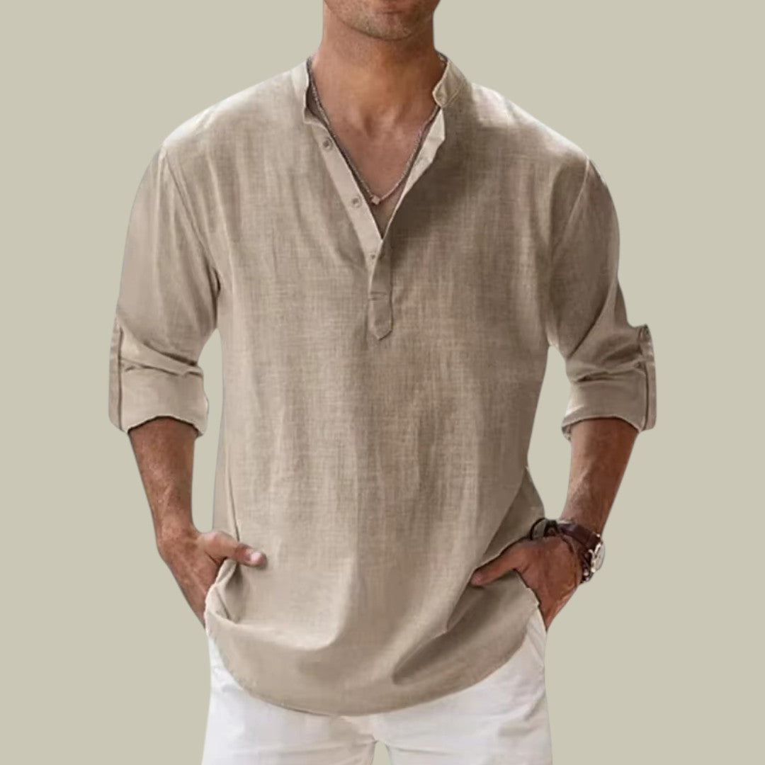 Lux & Classy  • Men's Casual Linen Shirt