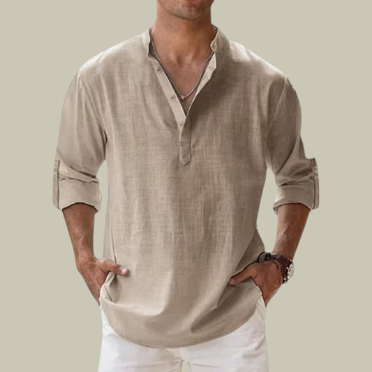 Lux & Classy  • Men's Casual Linen Shirt