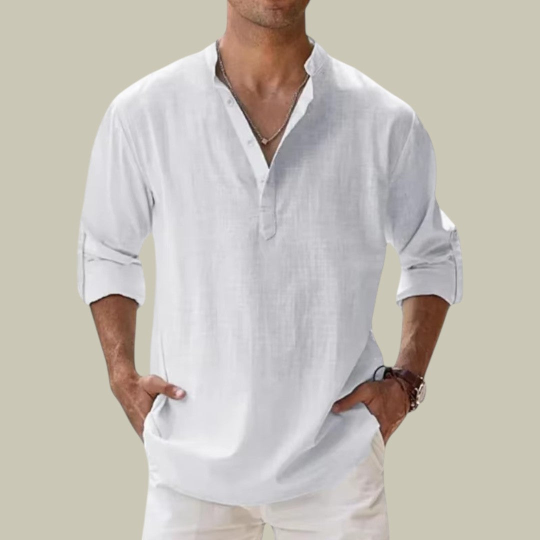 Lux & Classy  • Men's Casual Linen Shirt