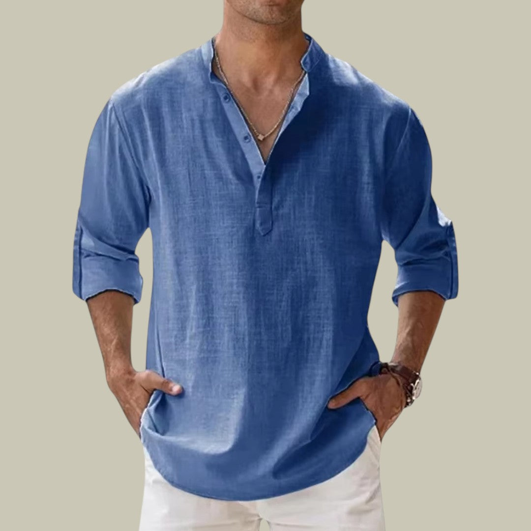 Lux & Classy  • Men's Casual Linen Shirt