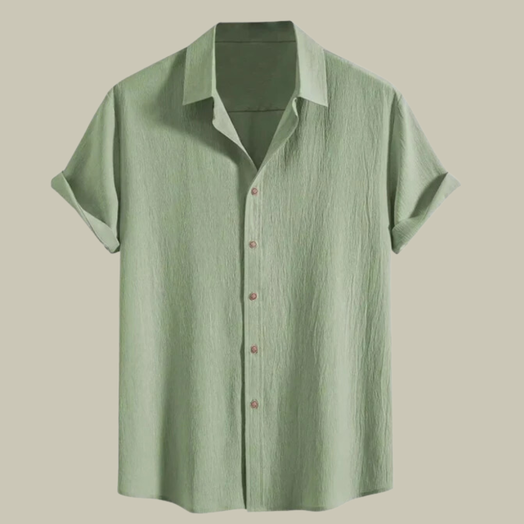 Lux & Classy  • Men's Linen Textured Linen Shirt