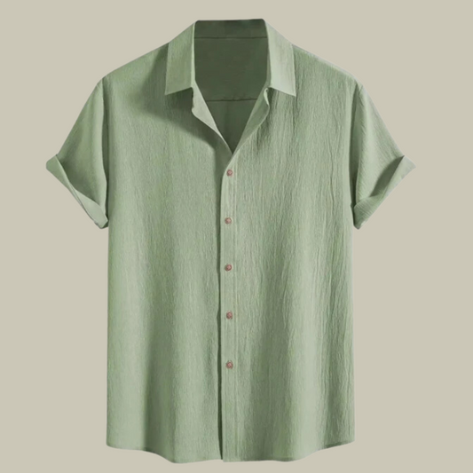 Lux & Classy  • Men's Linen Textured Linen Shirt