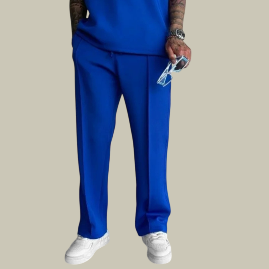 Lux & Classy  • Men's Elastic Waist Pleated Pants