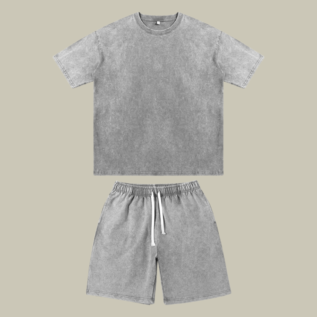 Lux & Classy  • Men's Oversized Cotton Two-Piece Set