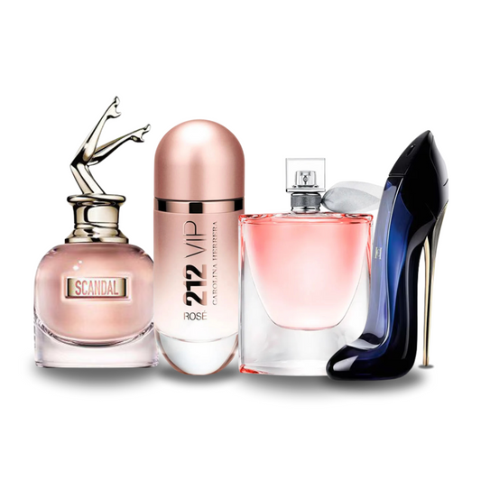 Achetez 2 Recevez 4 - Scandal | 212 VIP Rosé | La Vie est Belle | Good Girl - EAU de Parfum 100ml