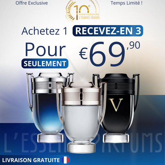 Achetez 1 Recevez 3 - INVICTUS LEGEND | INVICTUS | INVICTUS VICTORY - EAU de Parfum 100ml