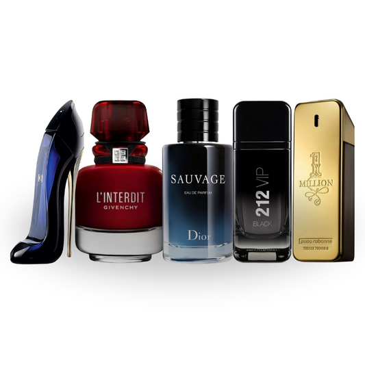 Achetez 2 Recevez 5 - Good Girl | L'Interdit Rouge | Sauvage | 212 Vip Black | ONE MILLION - EAU de Parfum 100ml