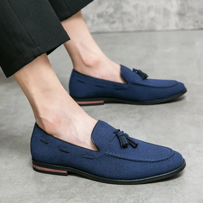 Men's Suede Loafers Italian Man