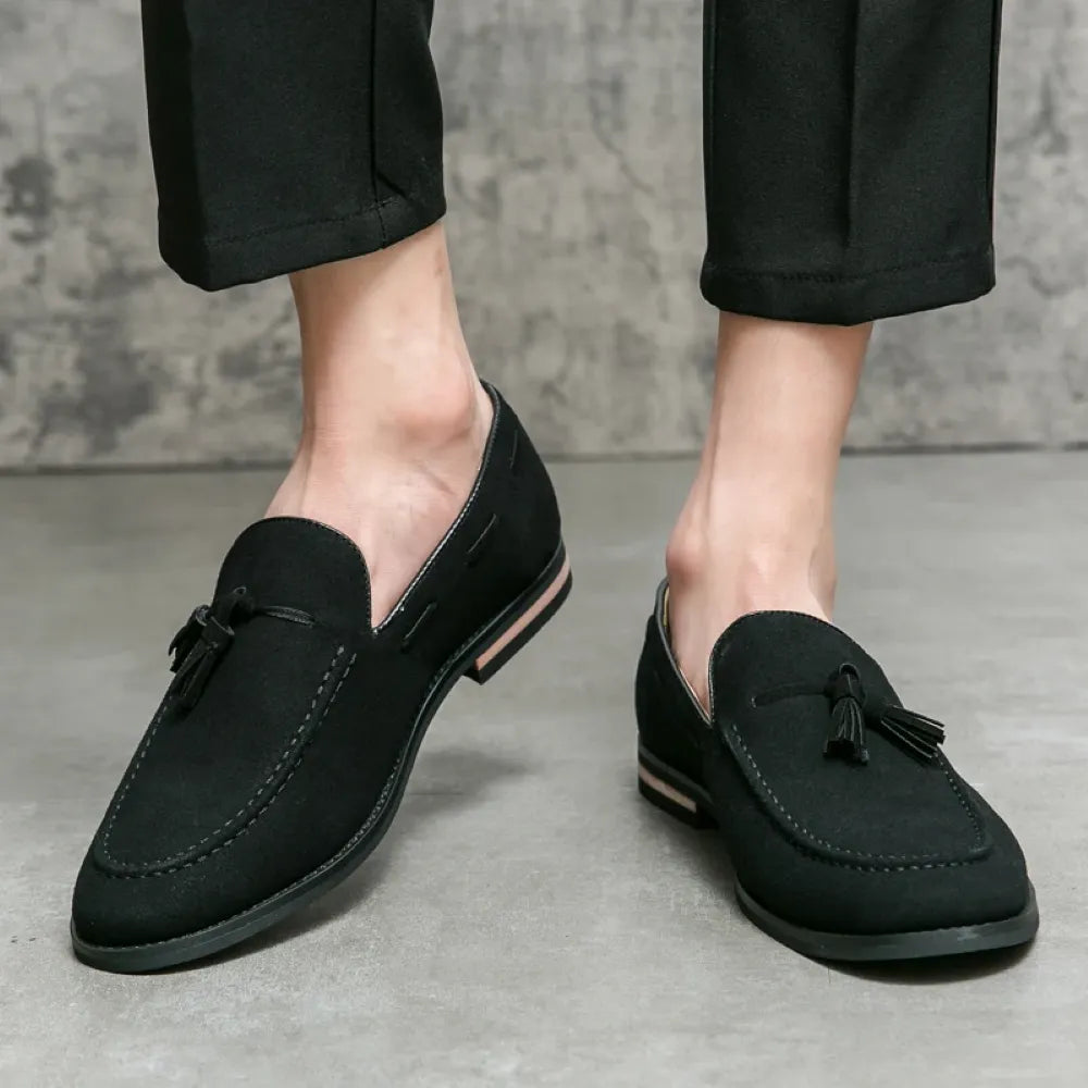 Men's Suede Loafers Italian Man