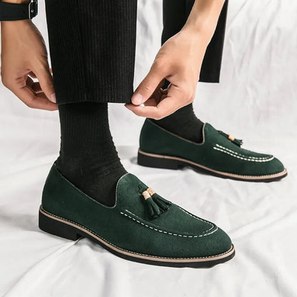 Men's Suede Loafers Italian Man