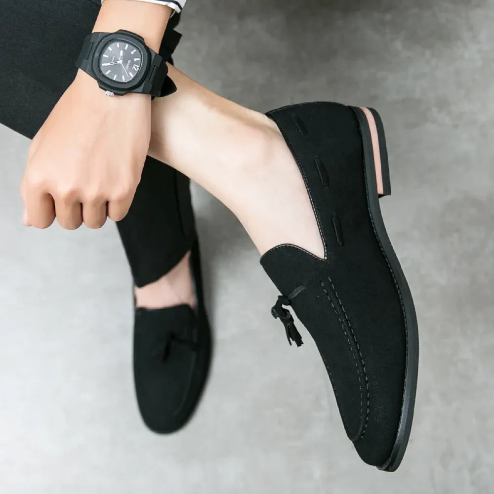 Men's Suede Loafers Italian Man
