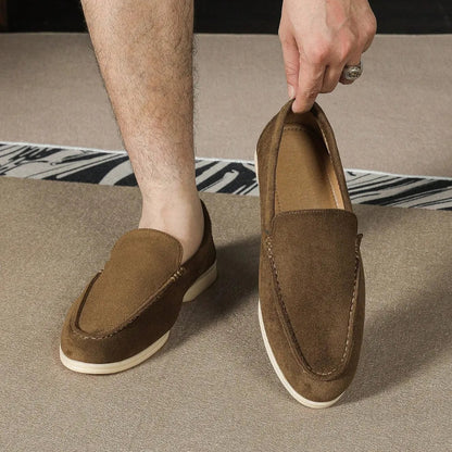 Men's Brown Suede Loafer