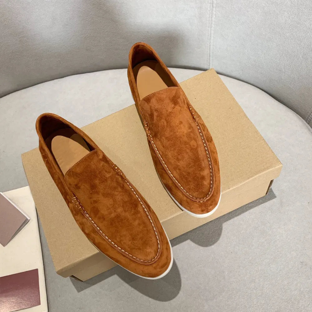 Men's Brown Suede Loafer