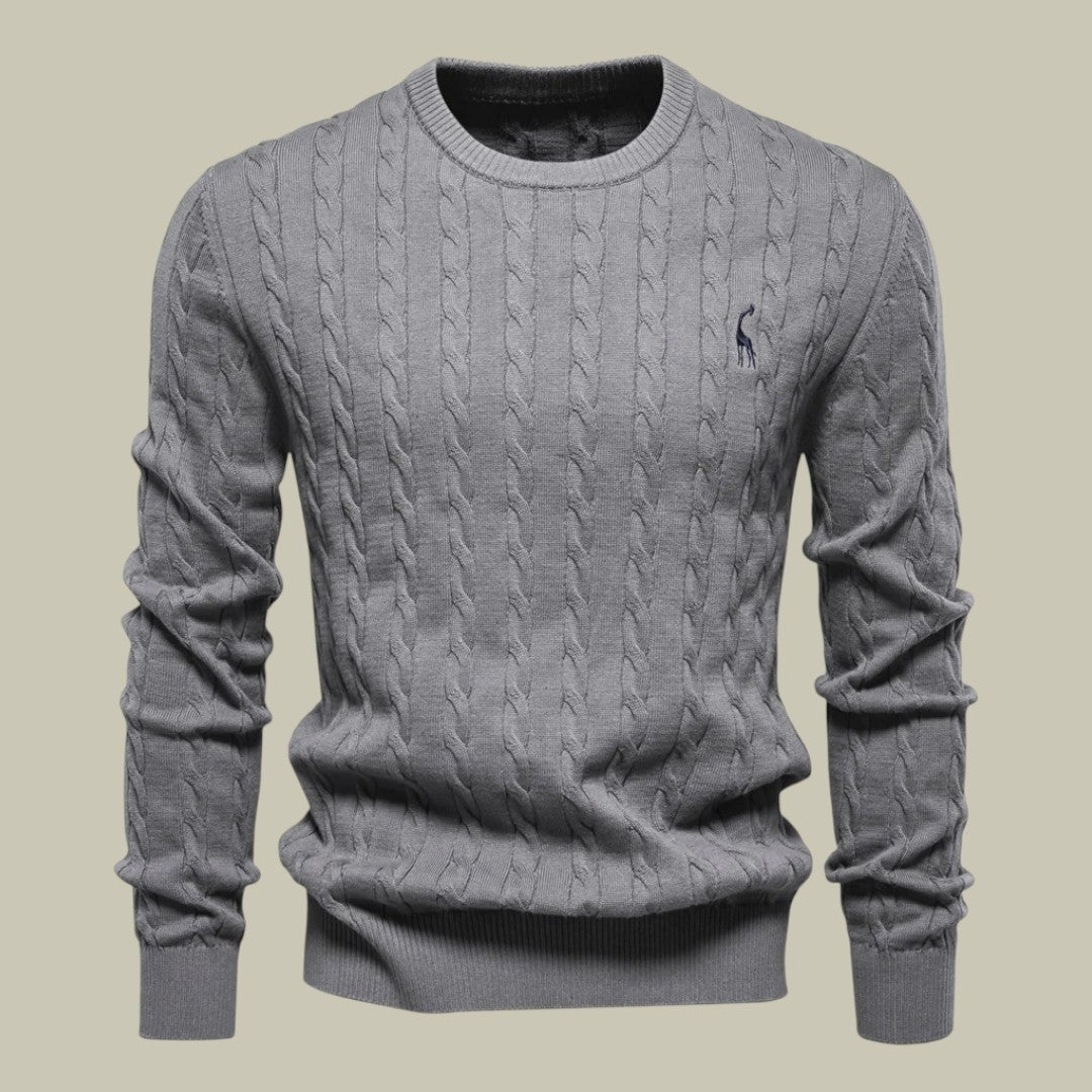 Lux & Classy  • Men's Embroidered Cotton Sweater