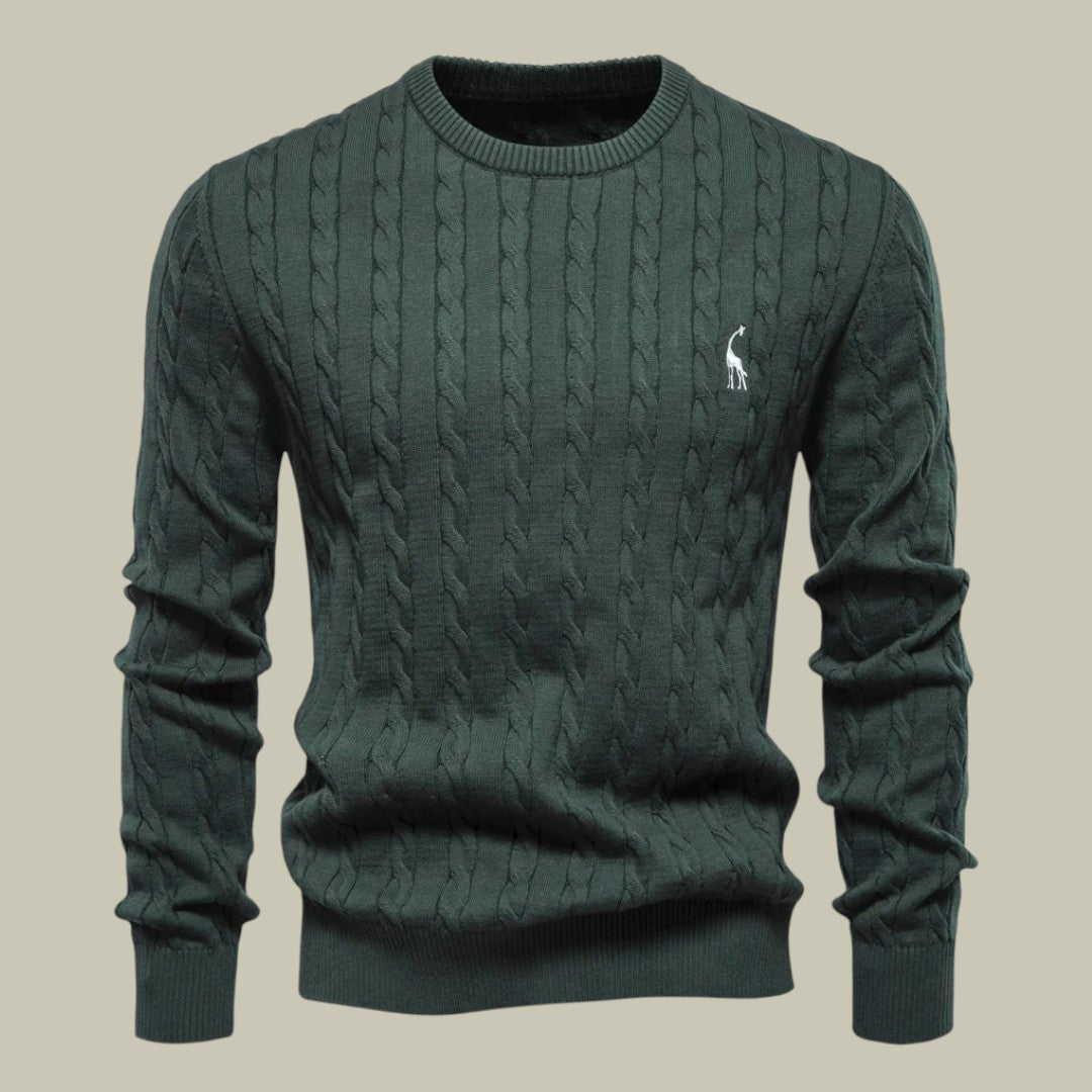 Lux & Classy  • Men's Embroidered Cotton Sweater