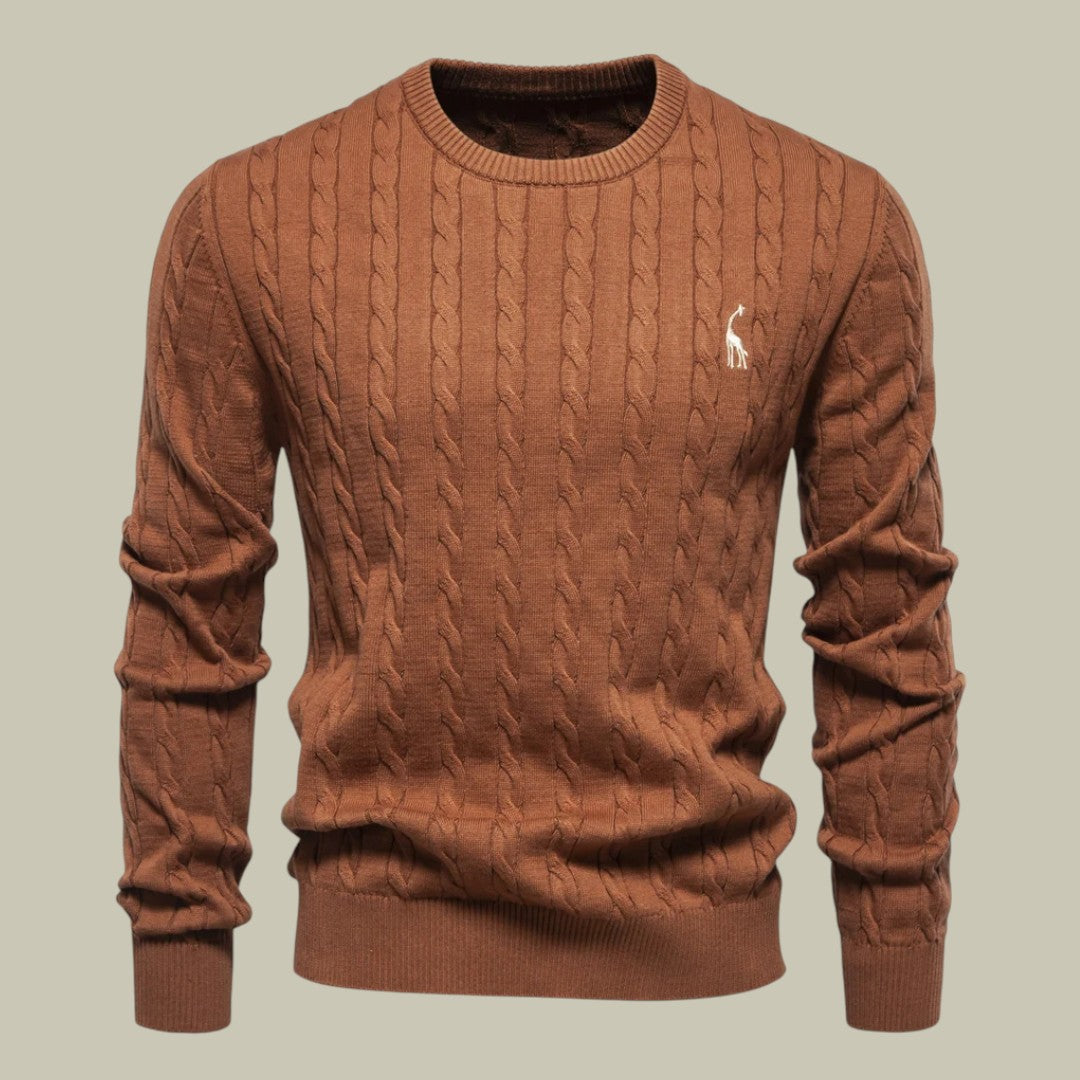 Lux & Classy  • Men's Embroidered Cotton Sweater