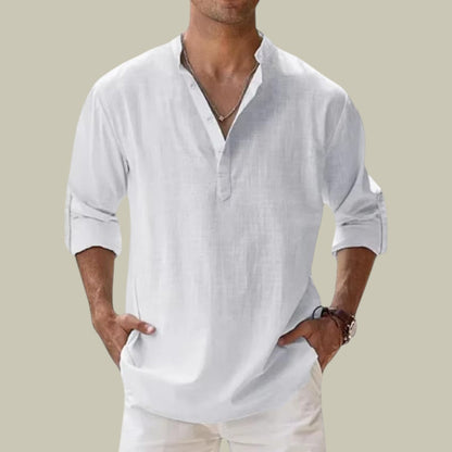 Lux & Classy  • Men's Casual Linen Shirt