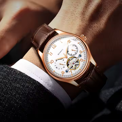 Tévar Tourbillon 203 – Luxury Skeleton Automatic Timepiece